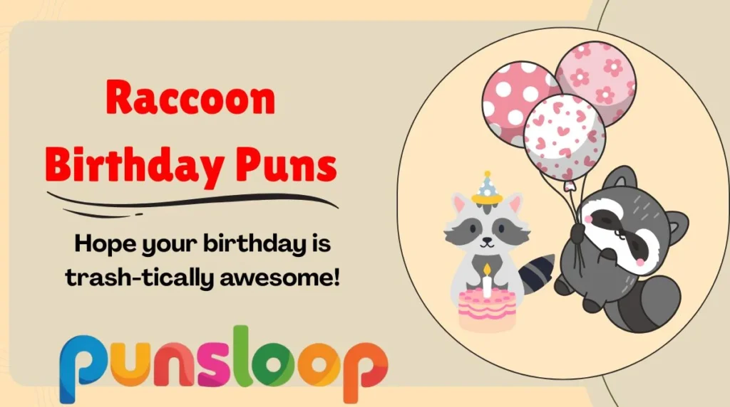 Raccoon Birthday Puns